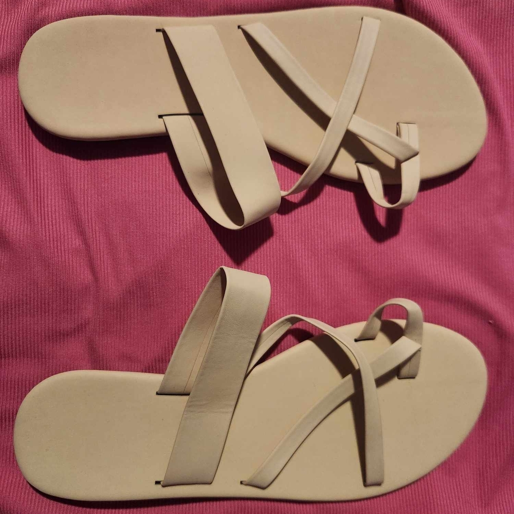 Cream Sandals